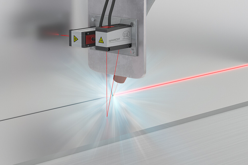 Kontrola vzdálenosti plně automatického laserového svařování
