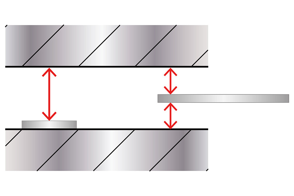 Měření mezer pomocí kapacitních senzorů