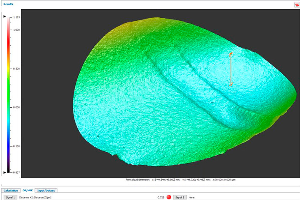 Measurement of flatness in 3DInspect