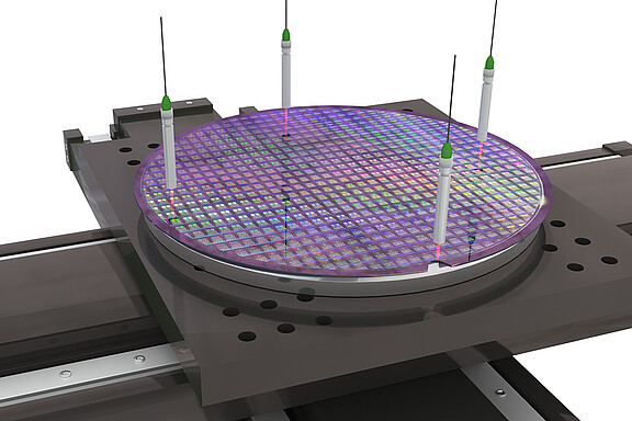 Measuring system for high-precision displacement and distance measurement