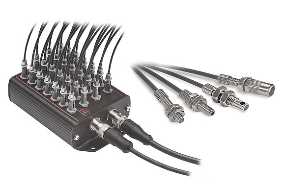 Multi-channel color detection system with 28 measuring channels